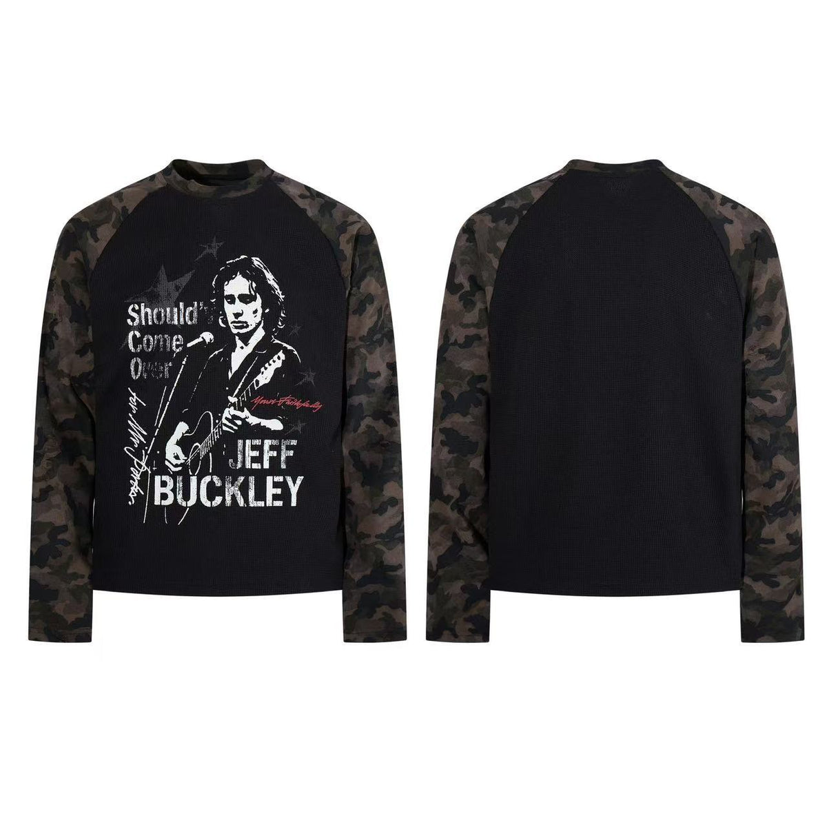 Rock portrait long sleeved camouflage t-shirt for men | MuddyStock Originals
