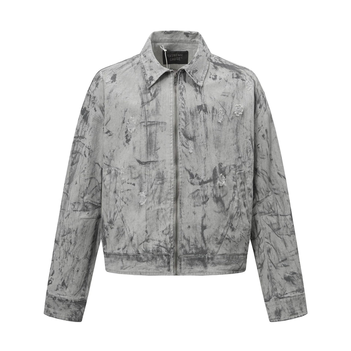 Washed Detroit jacket for men | MuddyStock Originals Light Gray