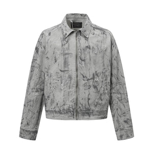 Washed Detroit jacket for men | MuddyStock Originals Light Gray