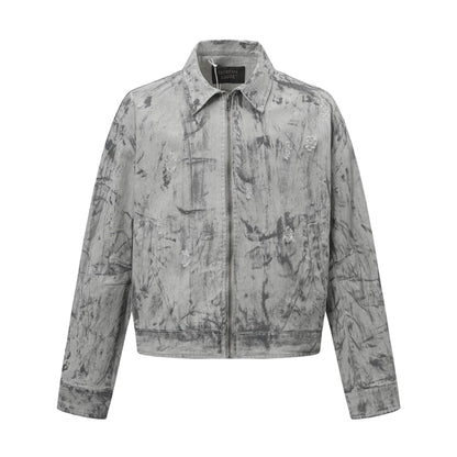 Washed Detroit jacket for men | MuddyStock Originals Light Gray