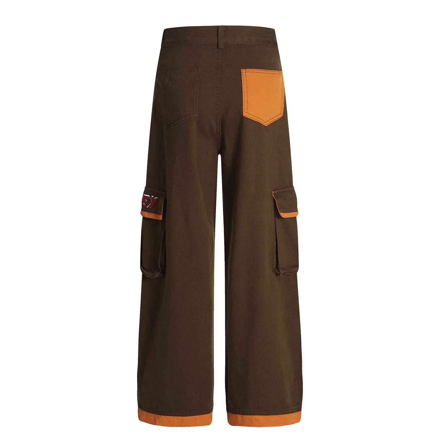 Retro cartoon embroidery patchwork workwear casual pants for men | MuddyStock Originals eprolo