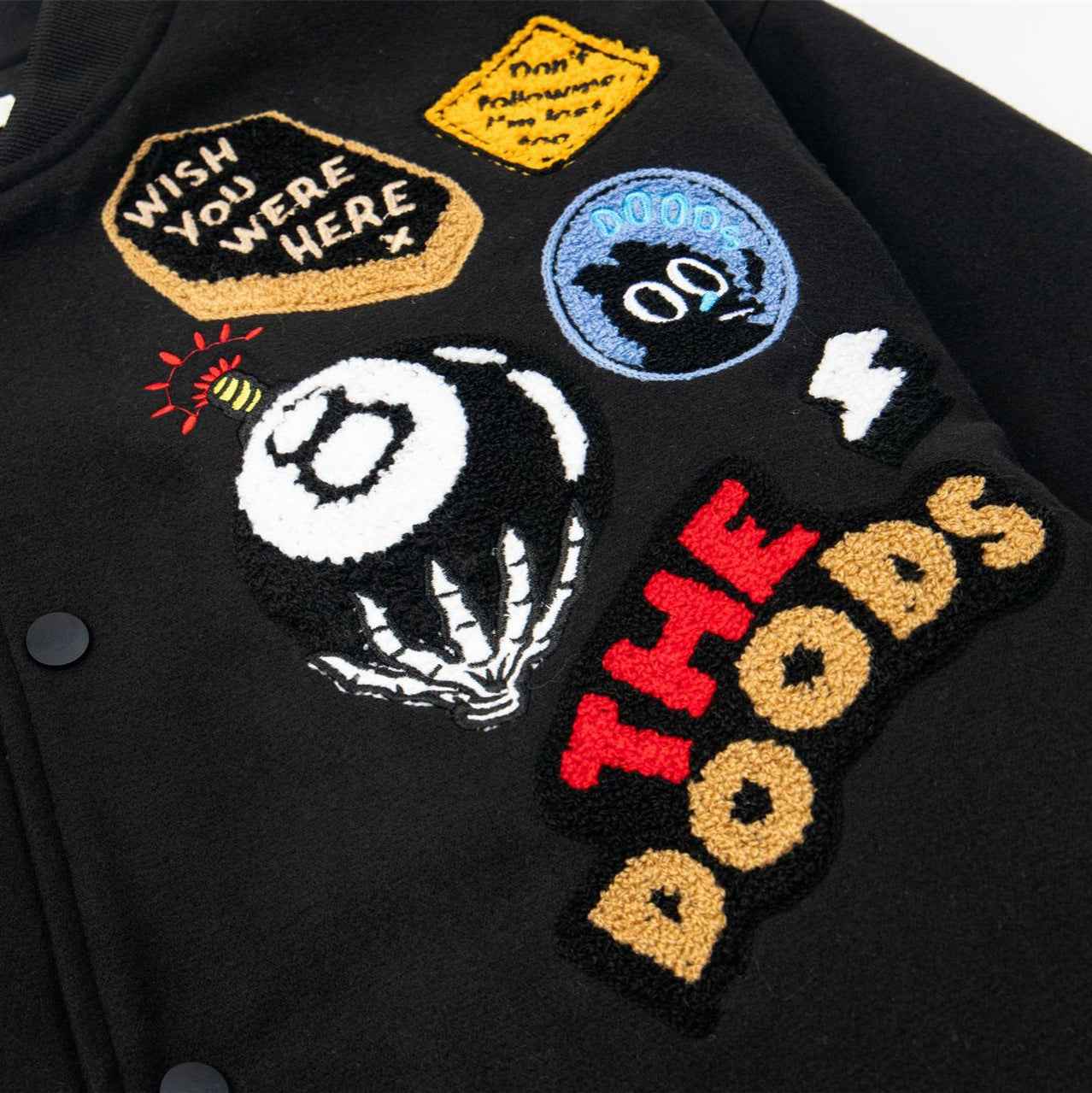 Embroidered letter baseball jacket for men and women MuddyStock