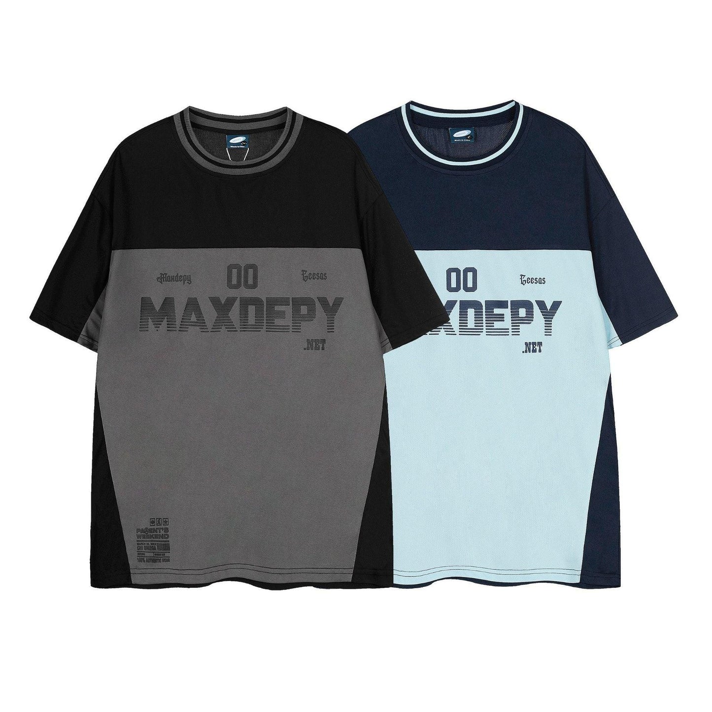 Retro Colorblock Sports Quick-Dry Short-Sleeve T-Shirt for Men and Women | MuddyStock Originals eprolo