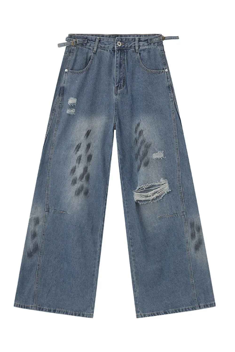 Distressed Jeans with Pockets For Men | MuddyStock Originals Blue MuddyStock