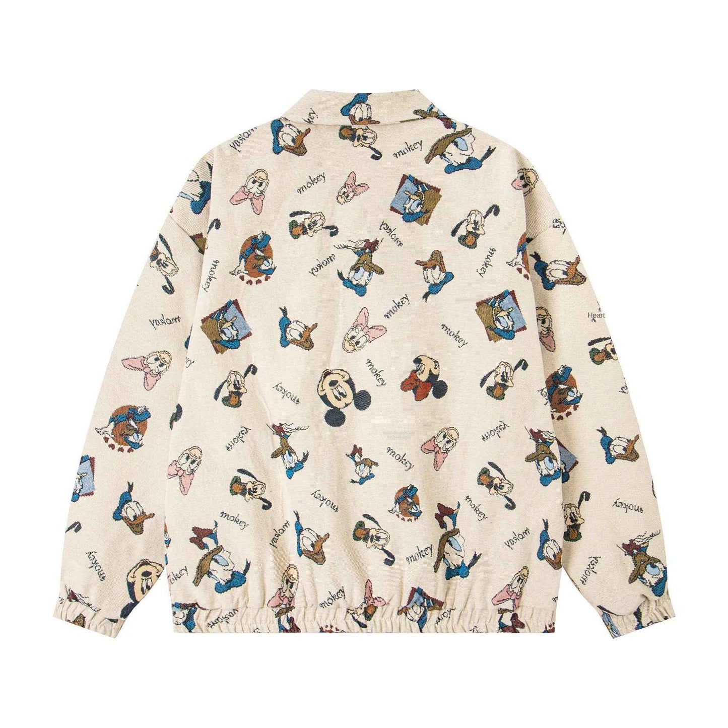 Retro Cartoon Jacquard Design Lapel Jacket For Men And Women | MudsdyStock Originals MuddyStock