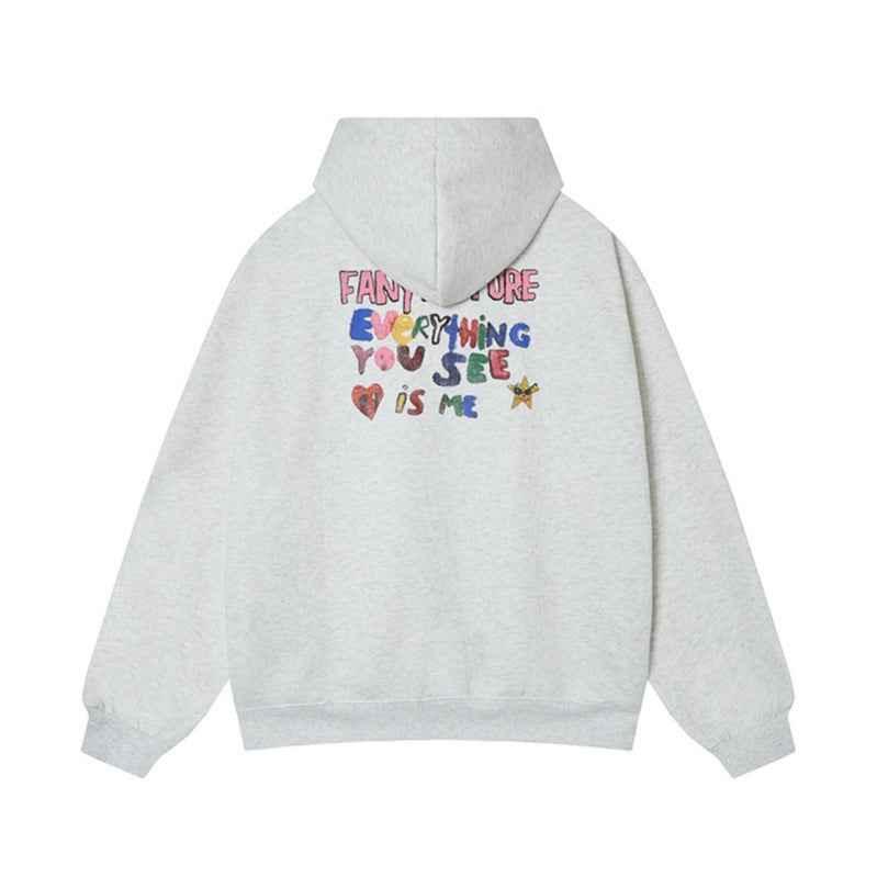 Cartoon Graffiti Hoodie For Women