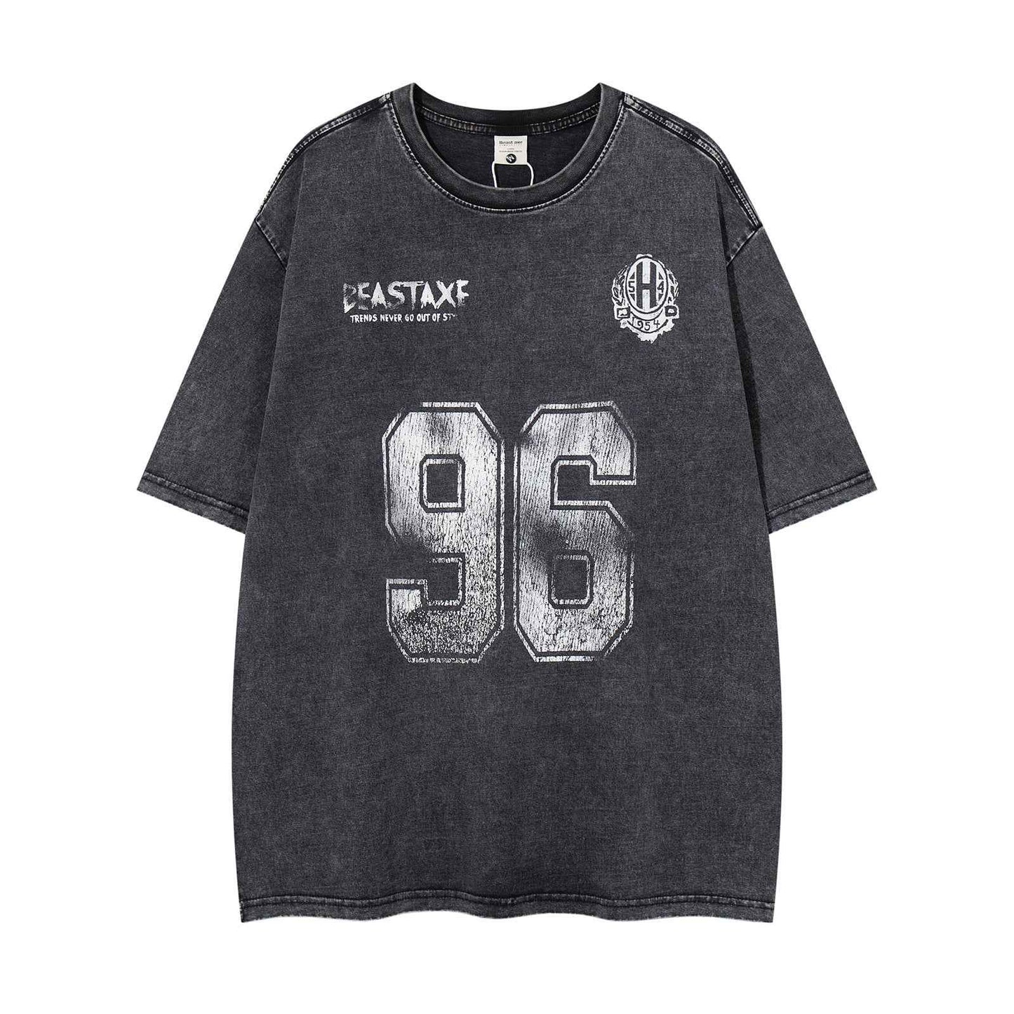 Retro Washed Letter Print Short Sleeve T-Shirt For Men And Women | MuddyStock Originals MuddyStock