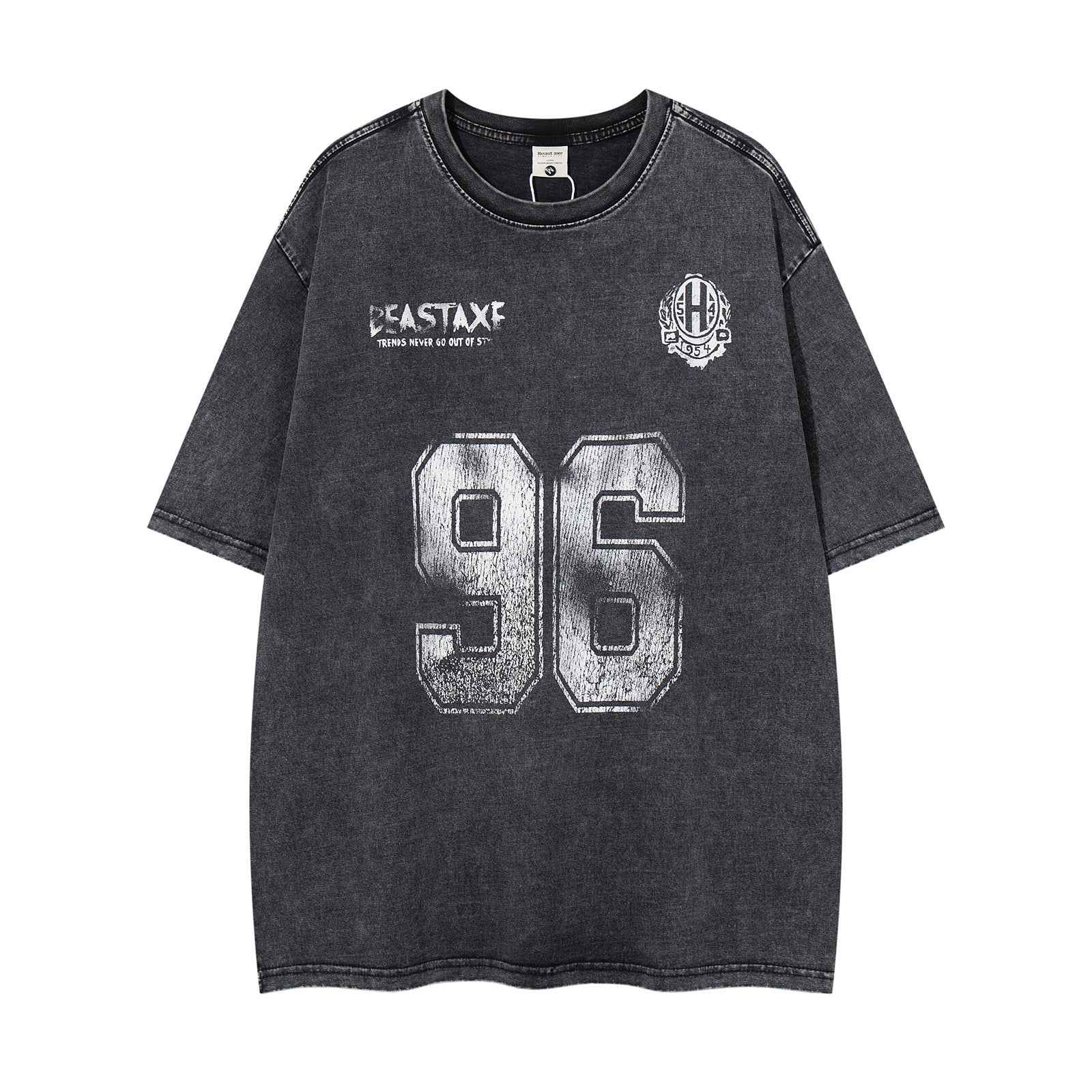 Retro Washed Letter Print Short Sleeve T-Shirt For Men And Women | MuddyStock Originals MuddyStock