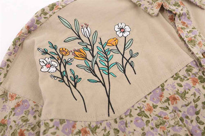 Floral Women's Loose Casual Long Sleeved Shirt