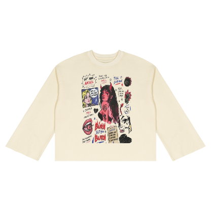 Unisex Waffle Raw Edge T-Shirt | MuddyStock Originals Apricot