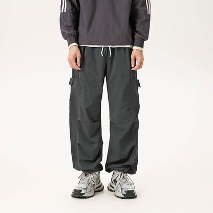 Casual Straight-leg Loose Cargo Pants Male MuddyStock