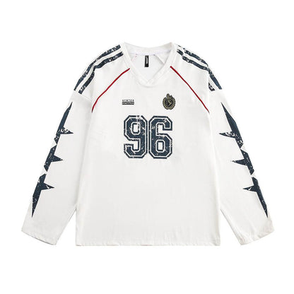 Sports Loose Baseball Clothing Men And Women White MuddyStock