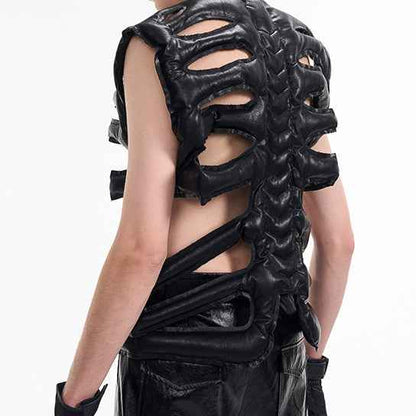 Skeleton Design Cotton Coat Vest For Men MuddyStock