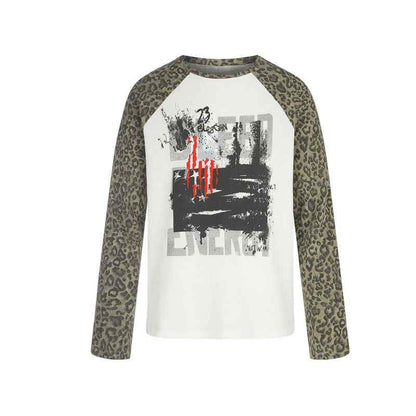 Letter Graffiti Print T-Shirt For Women