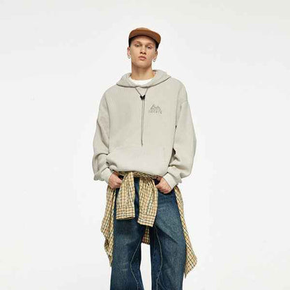 Men's Clothing Texture Knitted Embroidered Hoodie MuddyStock