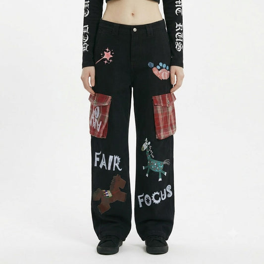 Casual Wide-Leg Denim Pants for Women | MuddyStock Originals