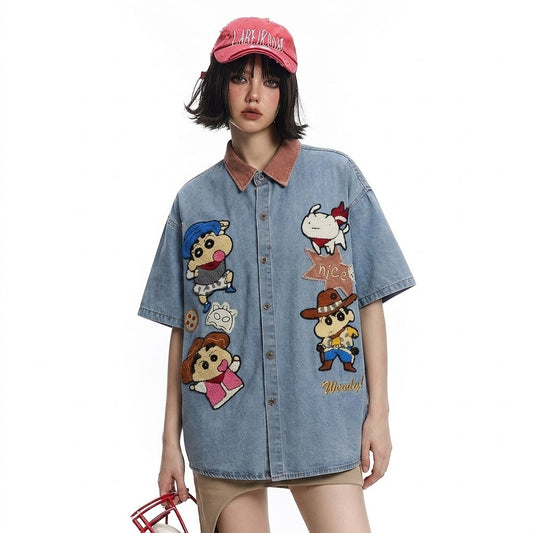 Fun Cartoon Short Sleeve Shirt For Women | MuddyStock Originals eprolo