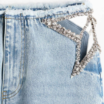 Women's Low-Waist Washed Straight-Leg Jeans