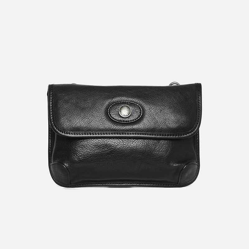 Retro Handmade Crossbody Bag Black