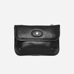 Retro Handmade Crossbody Bag Black