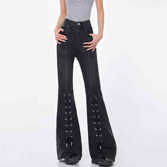 Women's Skinny High Waist Casual Pants Black