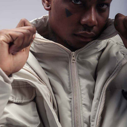 Men's Fake Two Piece Multi Pocket Thickened Jacket MuddyStock