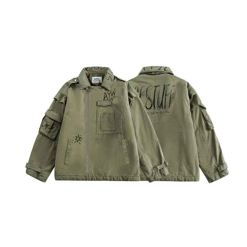 Flying Tooling Quilted Baggy Jacket For Men null