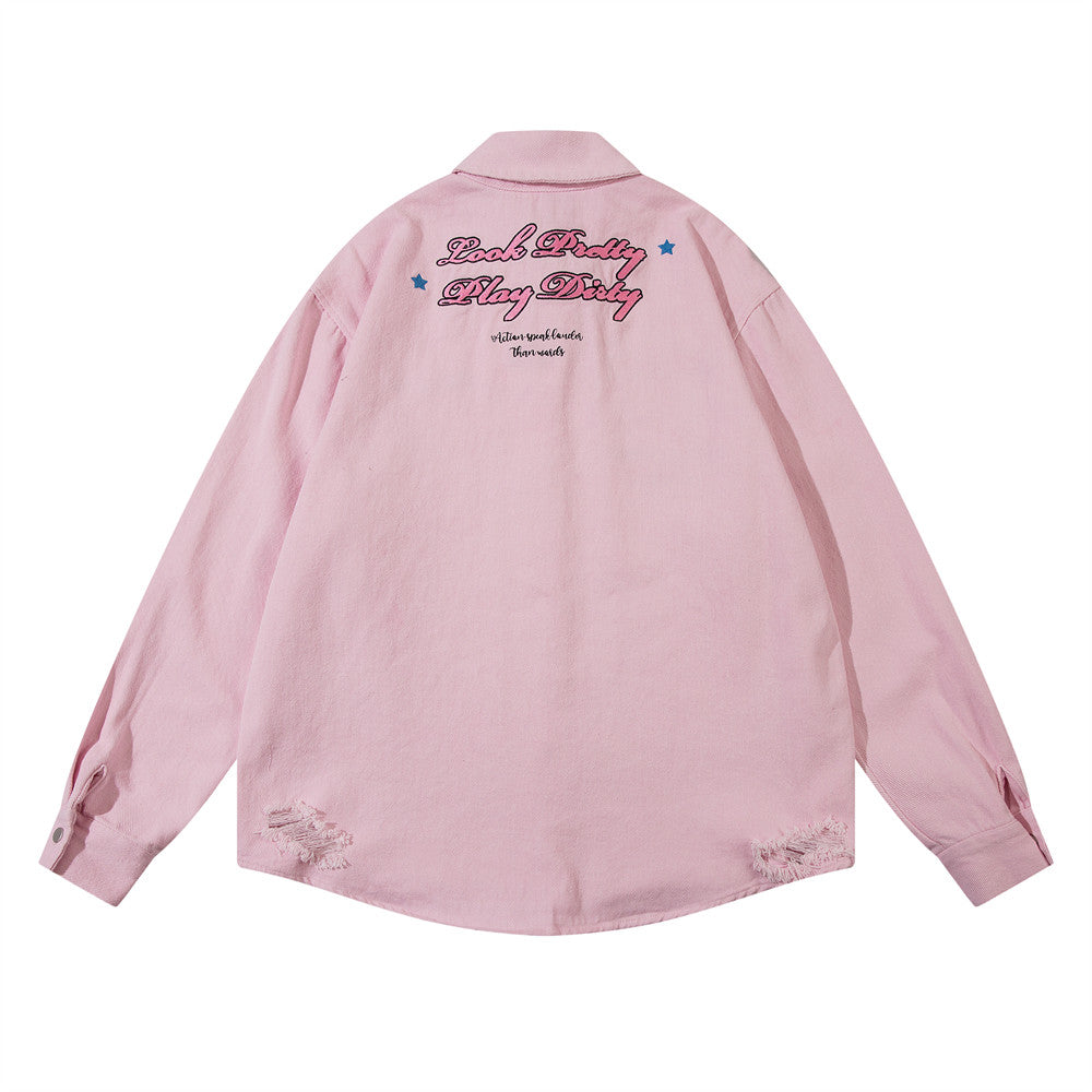 Five-pointed Star Long-sleeved Shirt For Women