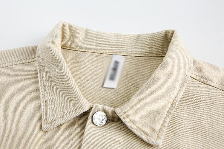 Punk Design Contrast Color Multi-pocket Baggy Coat For Women All Products