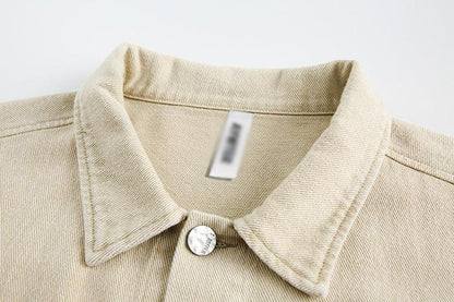 Punk Design Contrast Color Multi-pocket Baggy Coat For Women All Products