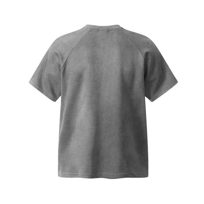 Men's Letter Leather Embroidered Short-sleeved T-shirt null
