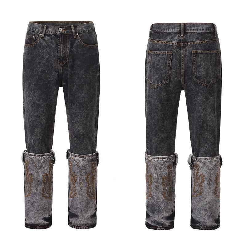 Unique Design Straight Pants For Men And Women