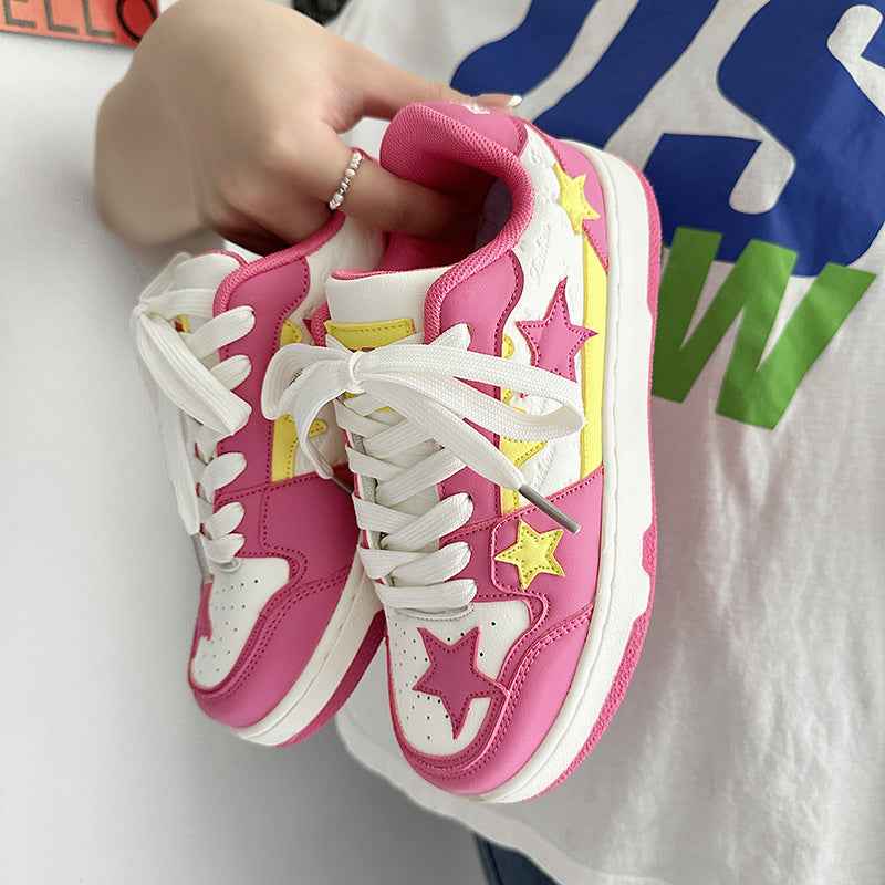 Retro Five-pointed Star Lightweight Trendy Board Shoes For Men And Women null