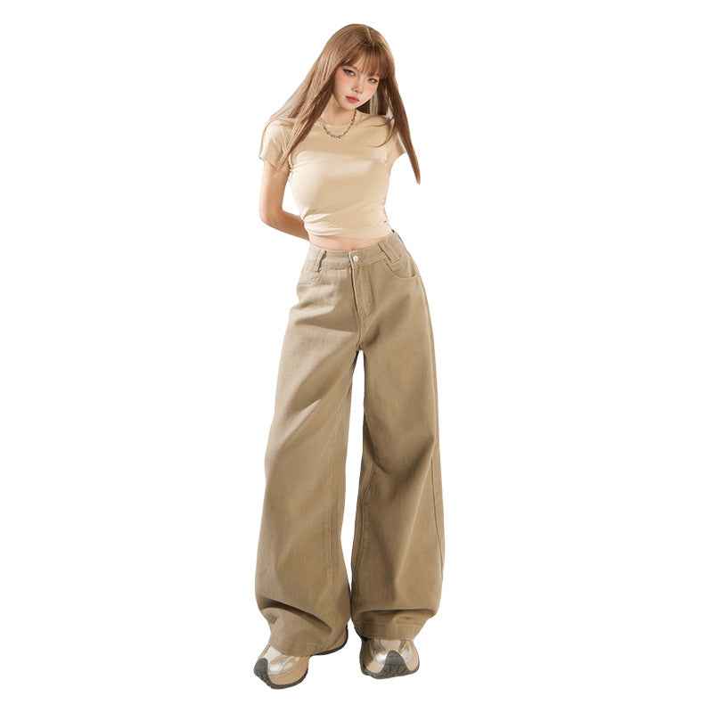 Women's Wide-Leg Loose Straight Floor-Length Pants | MuddyStock Originals MuddyStock