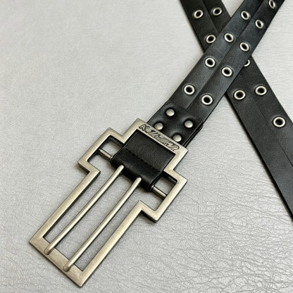 Fashionable Double-Prong Buckle Punk Style