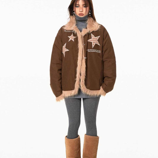 Wild Slimming Small Jacket For Women Brown
