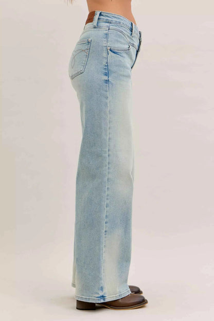 High Waist Column Straight Jeans For Women Trendsi