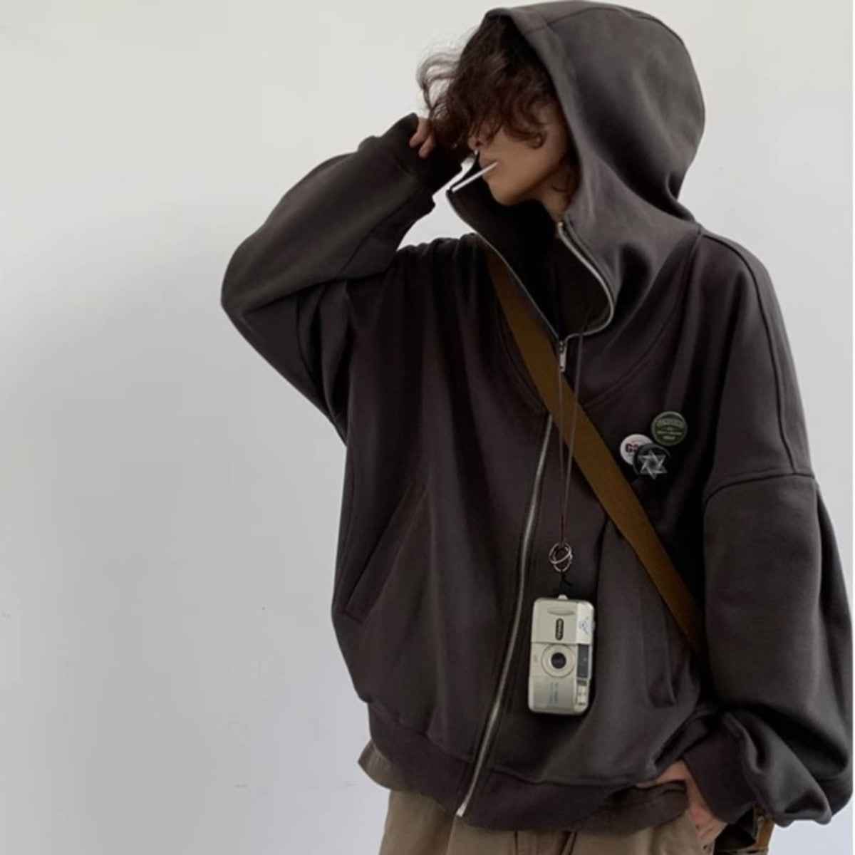 Outline Badge Hoodie For Men And Women MuddyStock