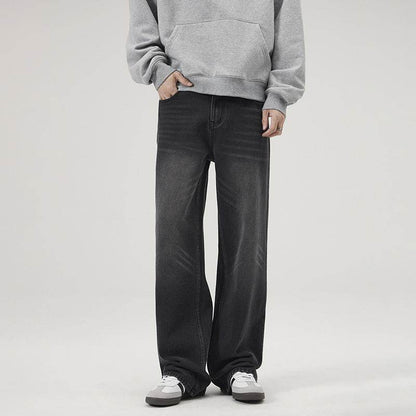 Washed Distressed Loose Jeans For Men MuddyStock