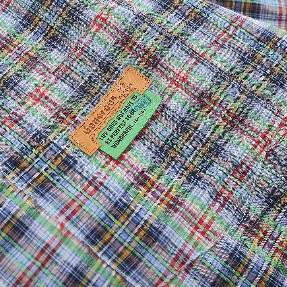 American Casual Retro Plaid Shirt For Men null
