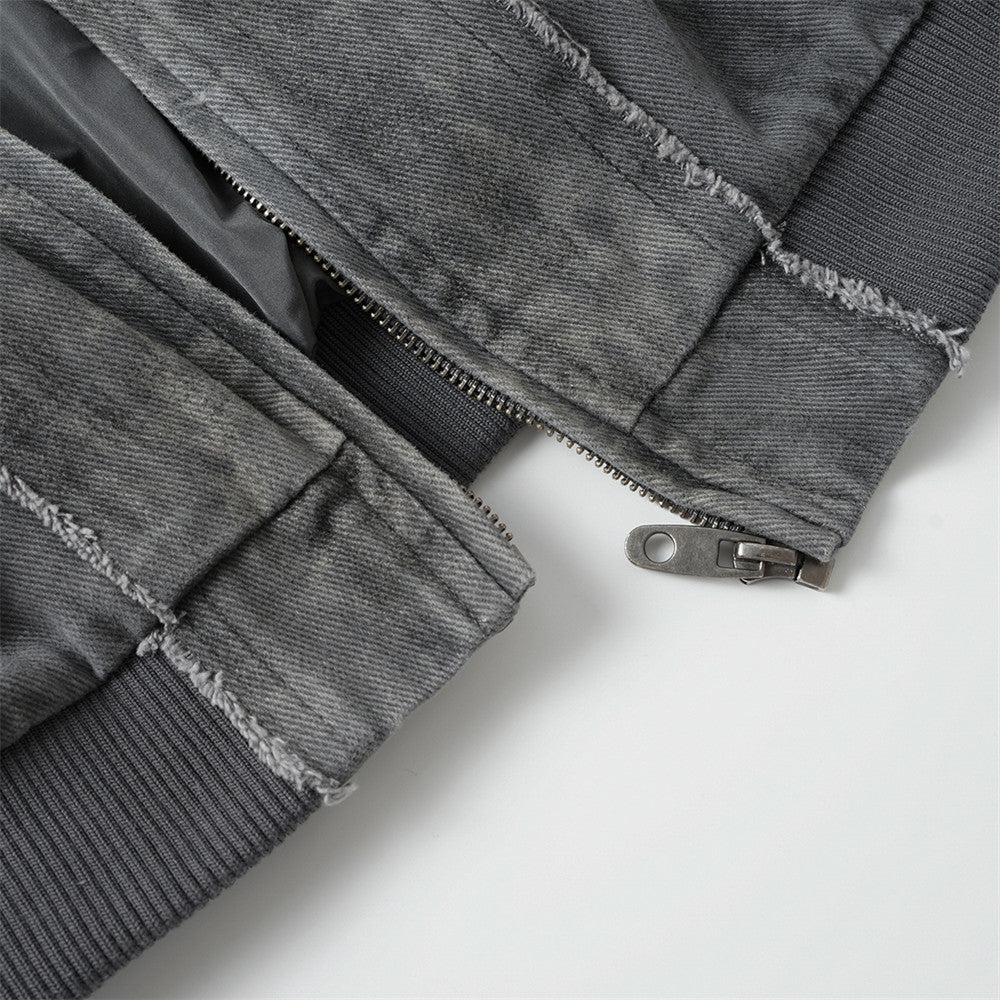 Wash water to make old baseball collars, workwear jackets
