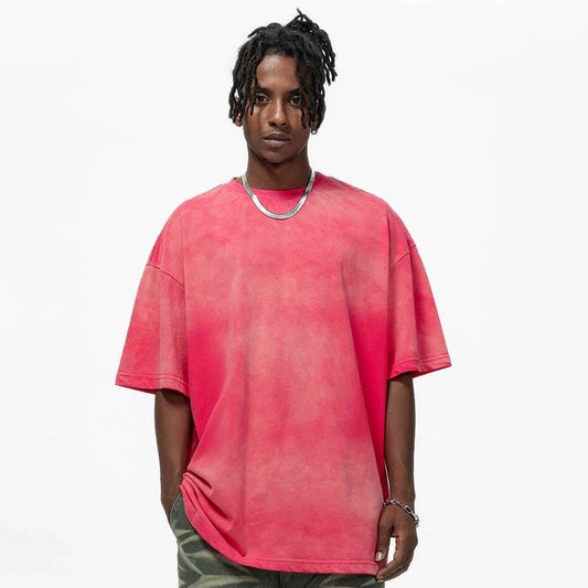 Wash Distressed Dirty Short Sleeve For Men MuddyStock