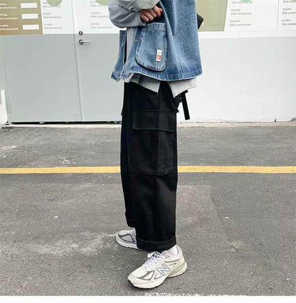 Loose Straight Casual Wide-leg Boys Overalls MuddyStock