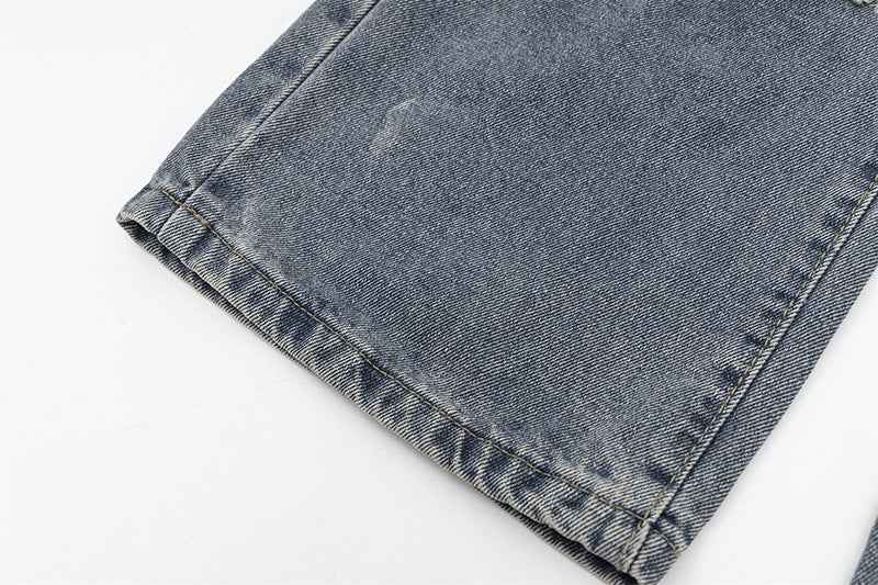 Ripped Loose Straight Wide Leg Oversized Jeans For Women MuddyStock