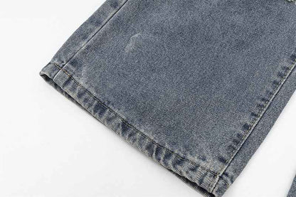 Ripped Loose Straight Wide Leg Oversized Jeans For Women MuddyStock