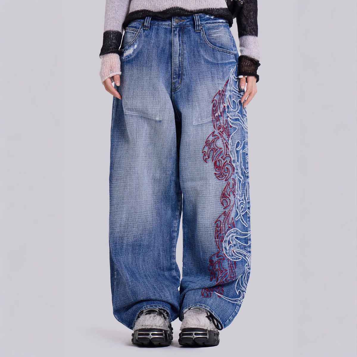 Wide Leg Loose Jeans For Women MuddyStock