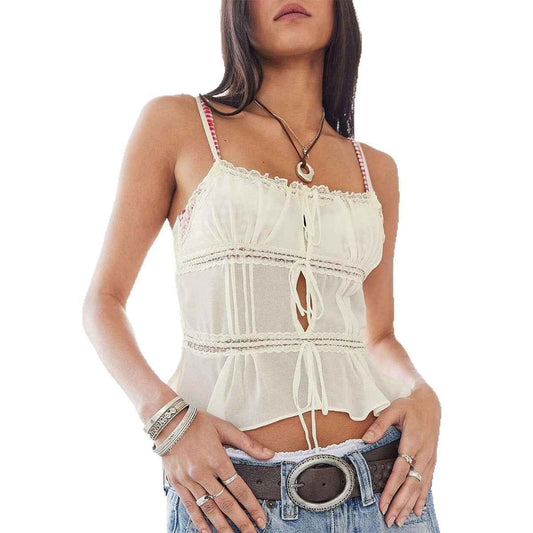 Lace Strap Tube Top Vest for Women | MuddyStock Originals MuddyStock