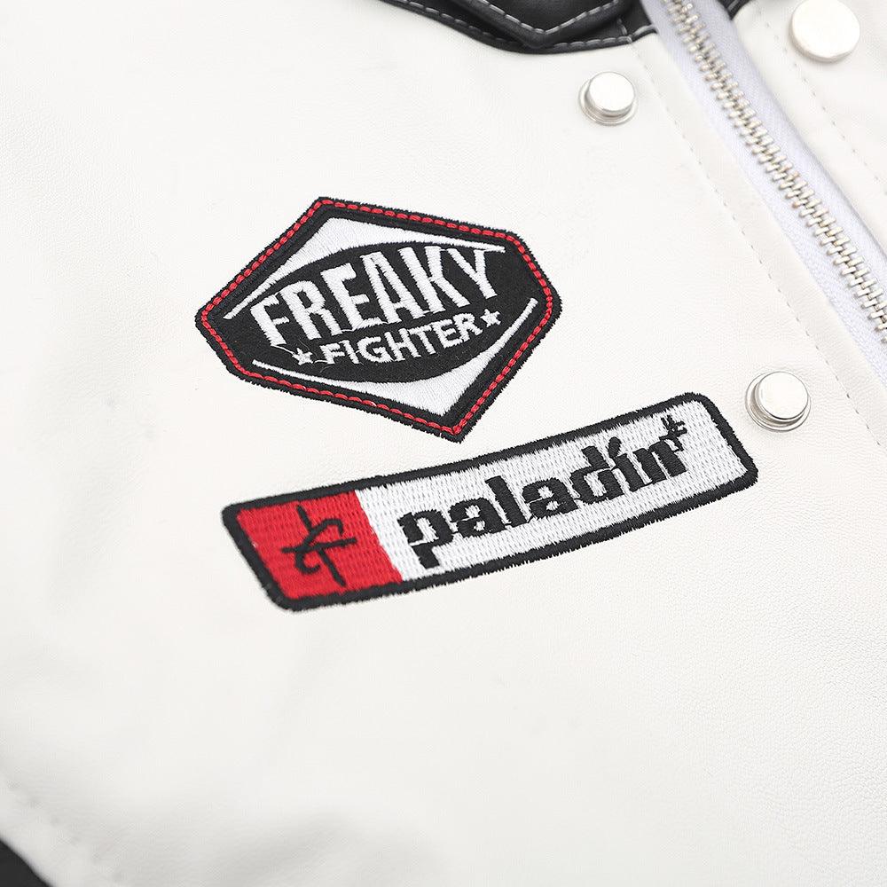 Casual Stitched PU Leather Jacket for Women | MuddyStock Originals