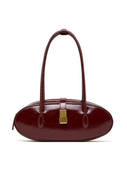 Commuter Shoulder Underarm Bag For Women Wine Red