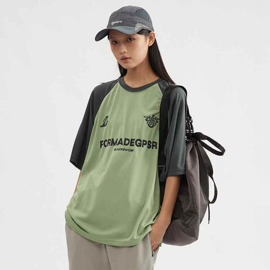 Retro Patchwork Printed Short Sleeve For Women MuddyStock